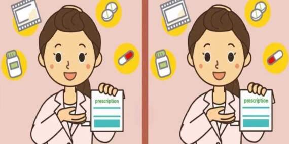 Zekanızı test edin: Doktorun reçetesini yazdığı resimdeki 3 farkı 18 saniyede görebilenler dahi kabul ediliyor!