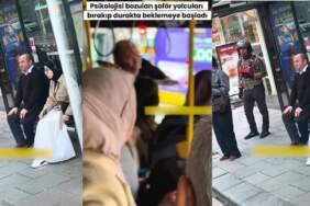 İETT şoförünün psikolojisi kaldırmadı, “Yapmayacağım” diye isyan etti! Trafikte şaşırtan görüntü: Sağa çekip durakta oturdu
