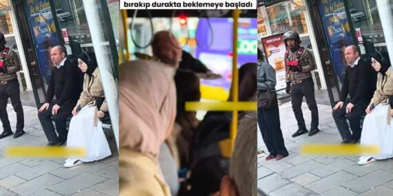 İETT şoförünün psikolojisi kaldırmadı, “Yapmayacağım” diye isyan etti! Trafikte şaşırtan görüntü: Sağa çekip durakta oturdu