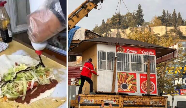 Sosyal medyada ünlü olan çiğ köfte dükkanına dev ceza! Dükkanı kaldırıldı, 250 bin TL para cezası kesildi