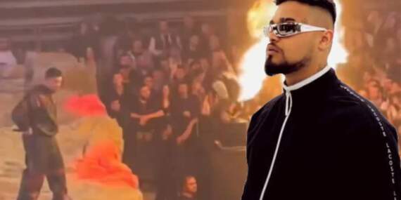 Konserde beklenmedik olay! Lvbelc5 konserinde bir hayranın kalçası alev aldı