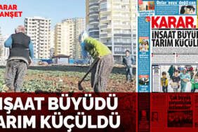 İnşaat büyüdü tarım küçüldü
