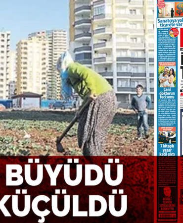 İnşaat büyüdü tarım küçüldü