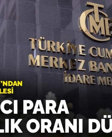 Merkez Bankası’ndan gece yarısı hamlesi: Yabancı para karşılık oranı düştü