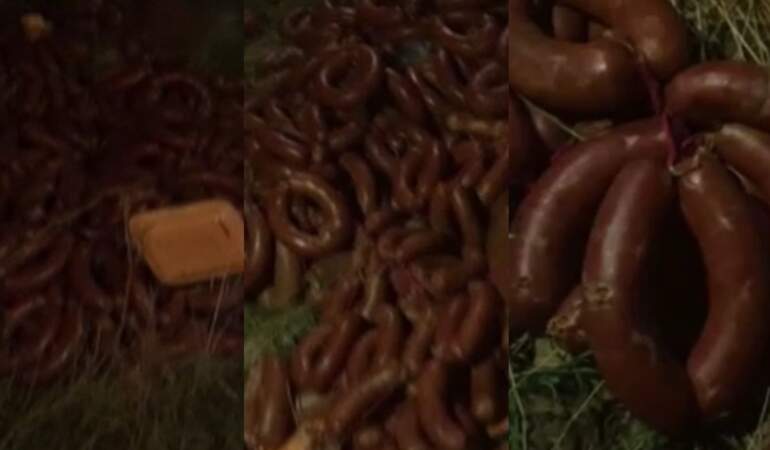 Ankara’da şok eden görüntü! Boş arazide bulunanlar hayrete düşürdü: Sucuk, kavurma, salam ne varsa atmışlar