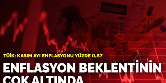 Son dakika! TÜİK duyurdu: Kasım enflasyonu belli oldu