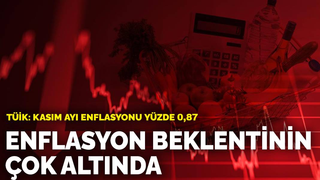 Son dakika! TÜİK duyurdu: Kasım enflasyonu belli oldu