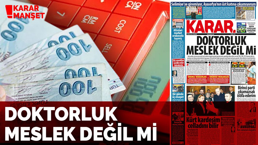 Doktorluk meslek değil mi?