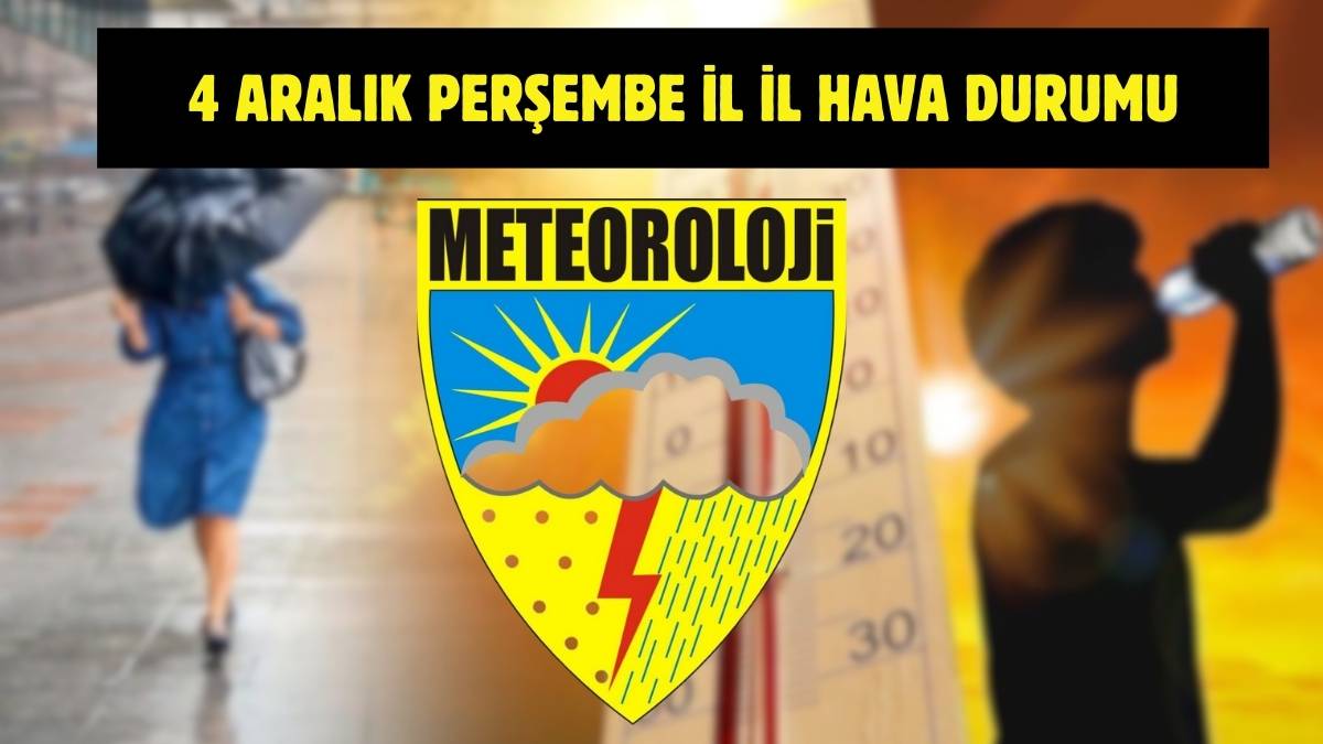 Meteoroloji’den yeni uyarı geldi! Tüm Türkiye’yi yakından ilgilendiriyor: İşte 4 Aralık il il hava durumu
