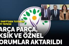 Dem Parti’den tutanak özeti tepkisi: Parça parça, eksik ve öznel yorumlar aktarıldı