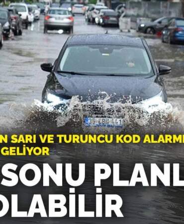 Hafta sonu planları iptal olabilir: Meteoroloji’den sarı ve turuncu kod alarmı! Sağanak ve kar geliyor