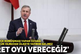 Bütçe konuşması yapan Özdağ: Hukuk olmayan ülkeye yatırım gelmez… Bütçeye ret oyu vereceğiz