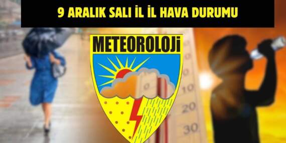 Meteoroloji’den yeni uyarı geldi! Tüm Türkiye’yi yakından ilgilendiriyor: İşte 9 Aralık il il hava durumu