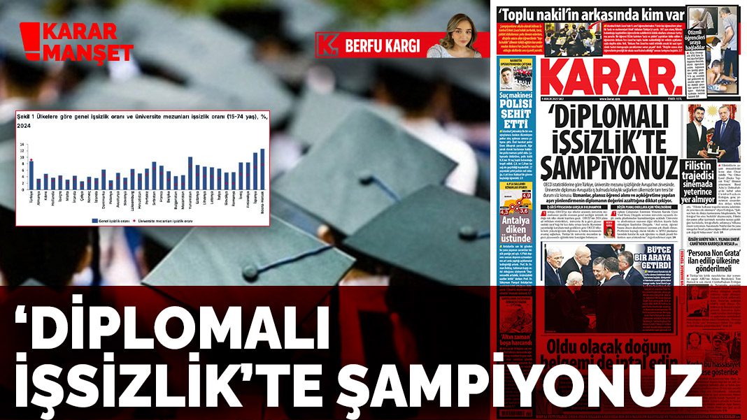 ‘Diplomalı işsizlik’te şampiyonuz