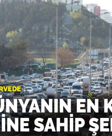 İstanbul yine zirvede: İşte dünyanın en kötü trafiğine sahip şehirler