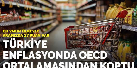 Türkiye enflasyonda OECD ortalamasından koptu