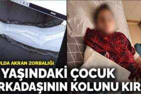 Okulda akran zorbalığı: 9 yaşındaki çocuk arkadaşının kolunu kırdı