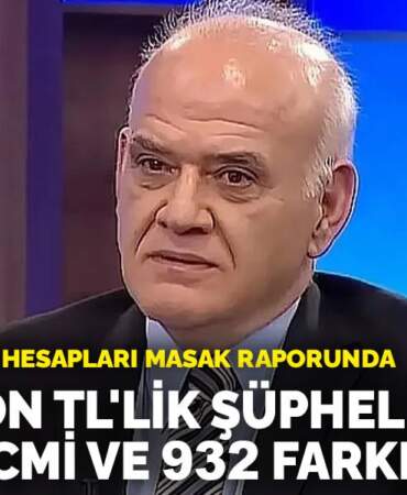 Ahmet Çakar’ın hesapları MASAK raporunda: 60 milyon TL’lik şüpheli para hacmi ve 932 farklı kupon kaydı