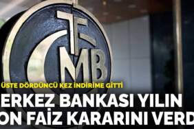 Son dakika! Merkez Bankası yılın son faiz kararını verdi