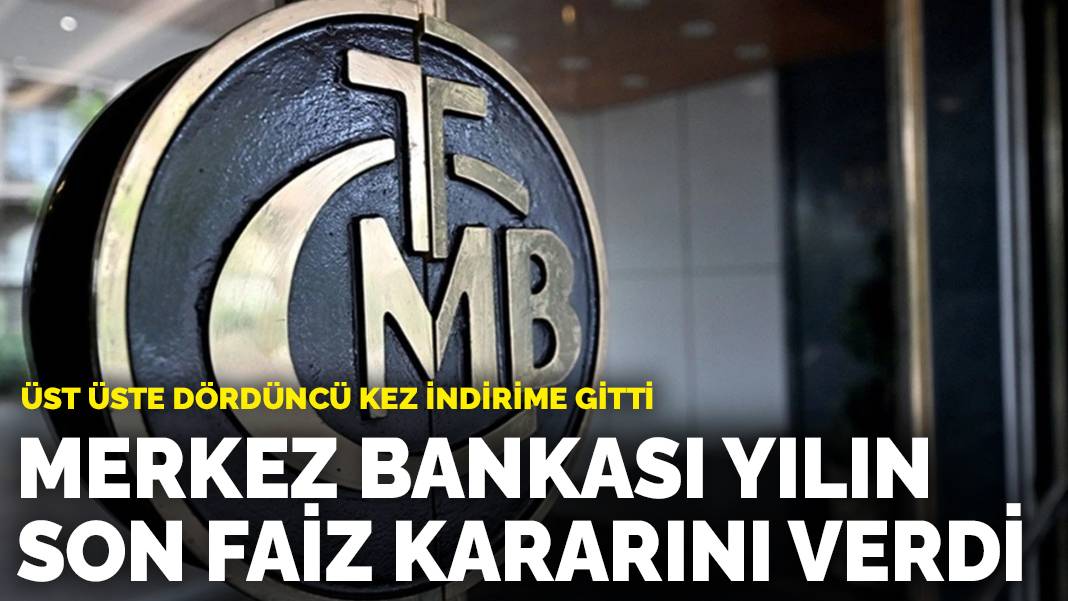 Son dakika! Merkez Bankası yılın son faiz kararını verdi