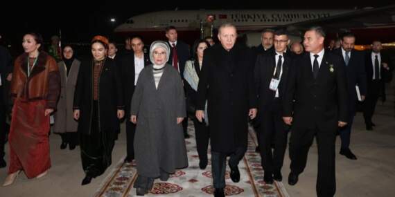 Erdoğan, Türkmenistan’da