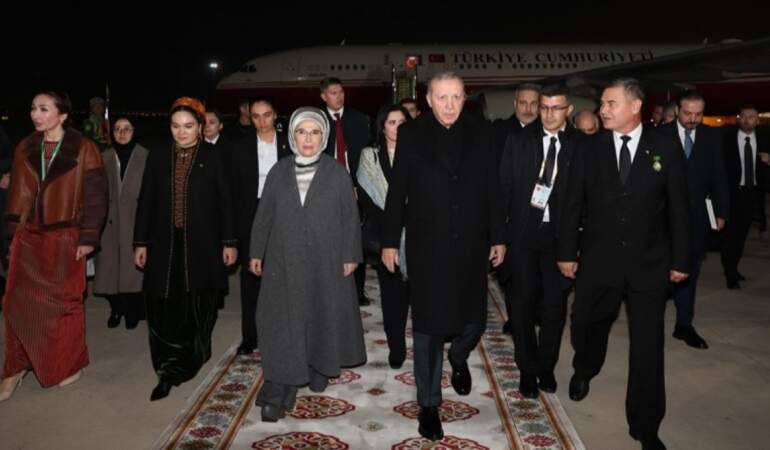 Erdoğan, Türkmenistan’da