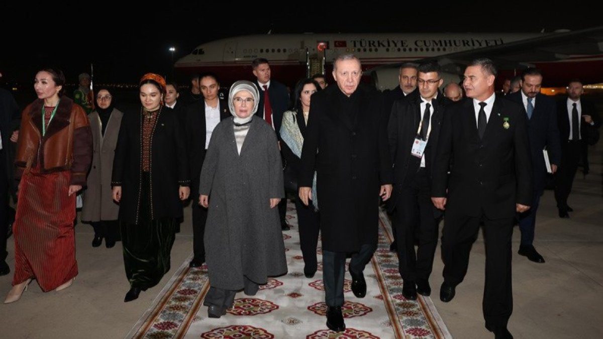 Erdoğan, Türkmenistan’da