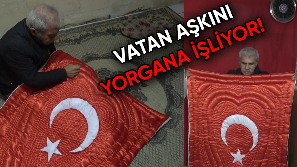 Kilis’te bir vatan sevdası! 45 yıldır “Ay Yıldızlı” yorganlarla çelikten ilmekler atıyor