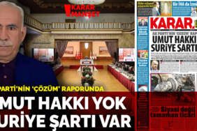 AK Parti’nin ‘çözüm’ raporunda: Umut hakkı yok Suriye şartı var
