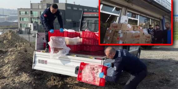 Esenyurt’ta kaçak et operasyonu! 1 ton kanatlı et imha edildi