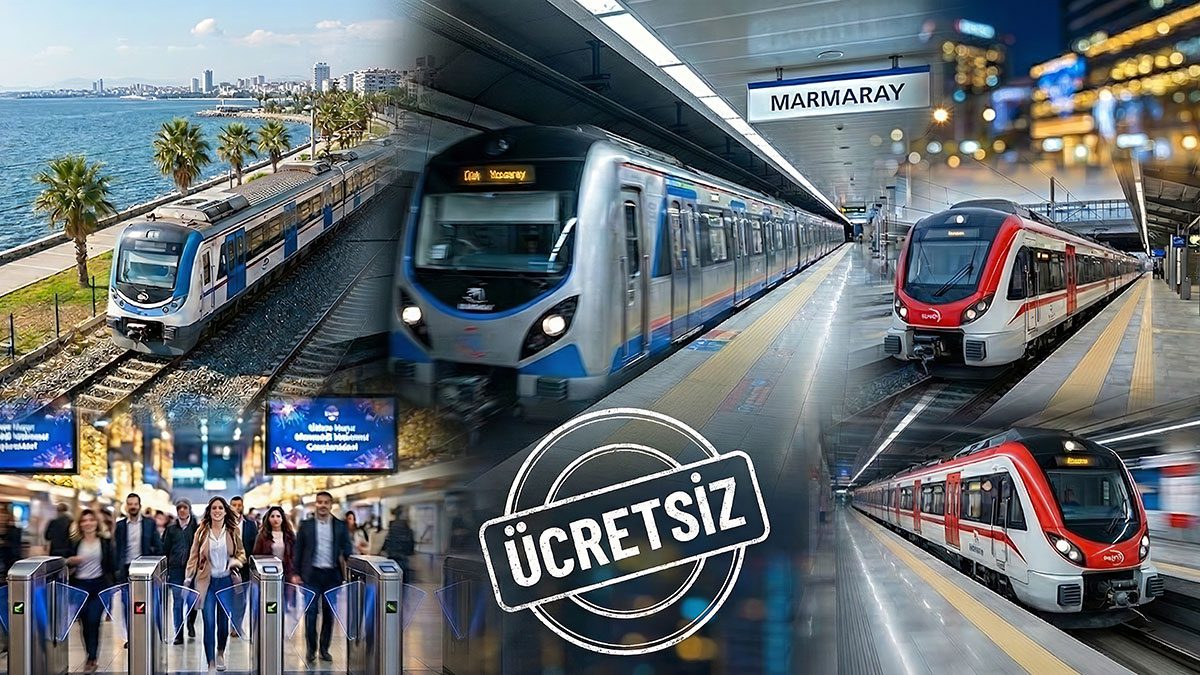 1 Ocak’ta otobüsler ve metro bedava mı? Marmaray, Başkentray, İZBAN yılbaşında ücretsiz mi?