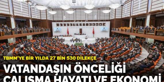 TBMM’ye bir yılda 27 bin 530 dilekçe: Vatandaşın önceliği çalışma hayatı ve ekonomi