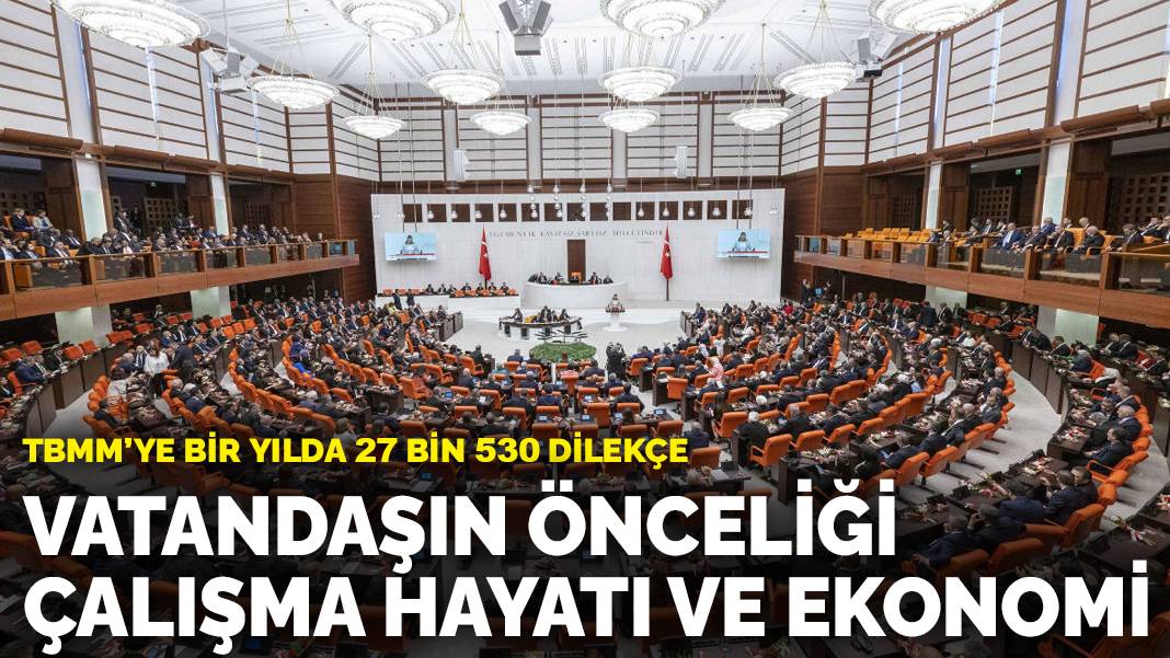 TBMM’ye bir yılda 27 bin 530 dilekçe: Vatandaşın önceliği çalışma hayatı ve ekonomi