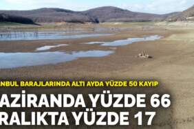 İstanbul barajlarında altı ayda yüzde 50 kayıp: Haziranda yüzde 66, aralıkta yüzde 17