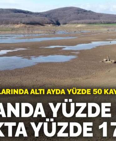 İstanbul barajlarında altı ayda yüzde 50 kayıp: Haziranda yüzde 66, aralıkta yüzde 17
