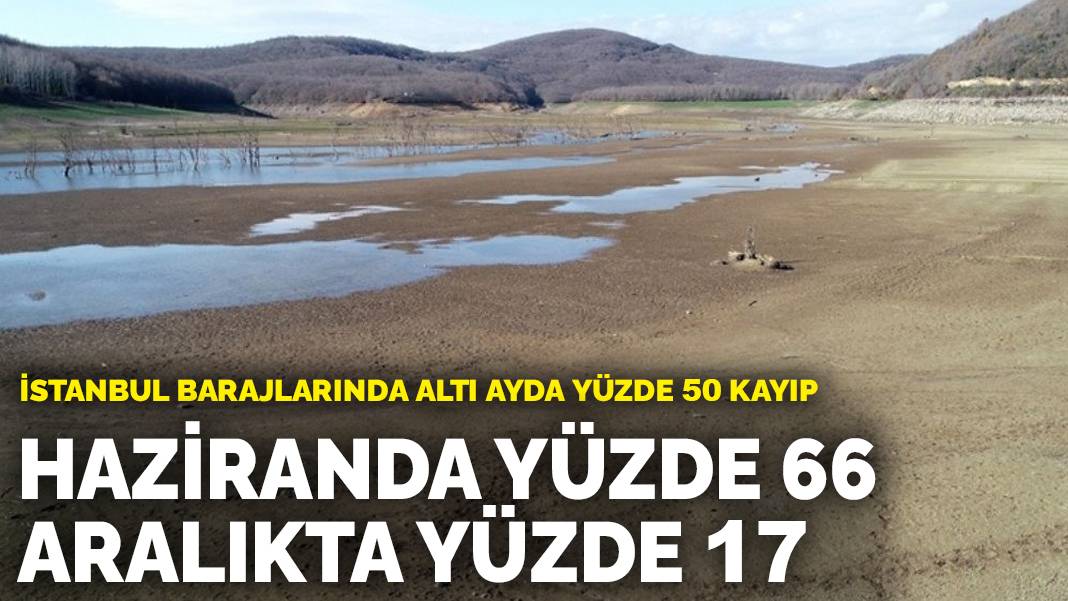 İstanbul barajlarında altı ayda yüzde 50 kayıp: Haziranda yüzde 66, aralıkta yüzde 17
