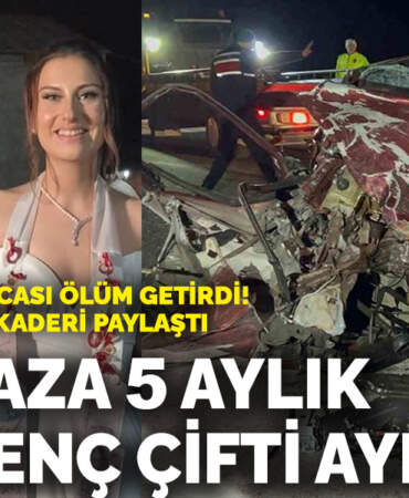 Polis kovalamacası ölüm getirdi! Feci kaza 5 aylık evli genç çifti ayırdı