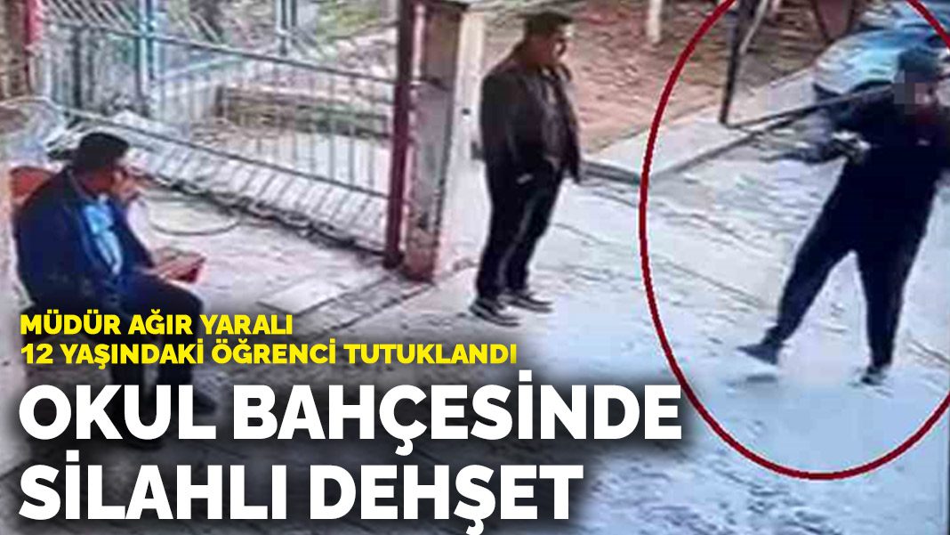 Mersin’de okul bahçesinde dehşet! Öğrenci, müdürü tüfekle vurdu