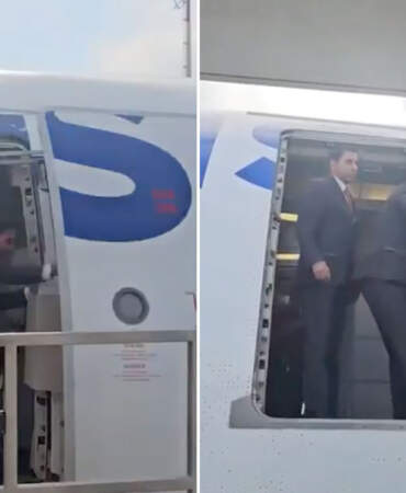 THY uçağında ‘kapı kapatma’ krizi kamerada! Ünlü iş insanından sert tepki: Acil durumda ne yapacaklar?