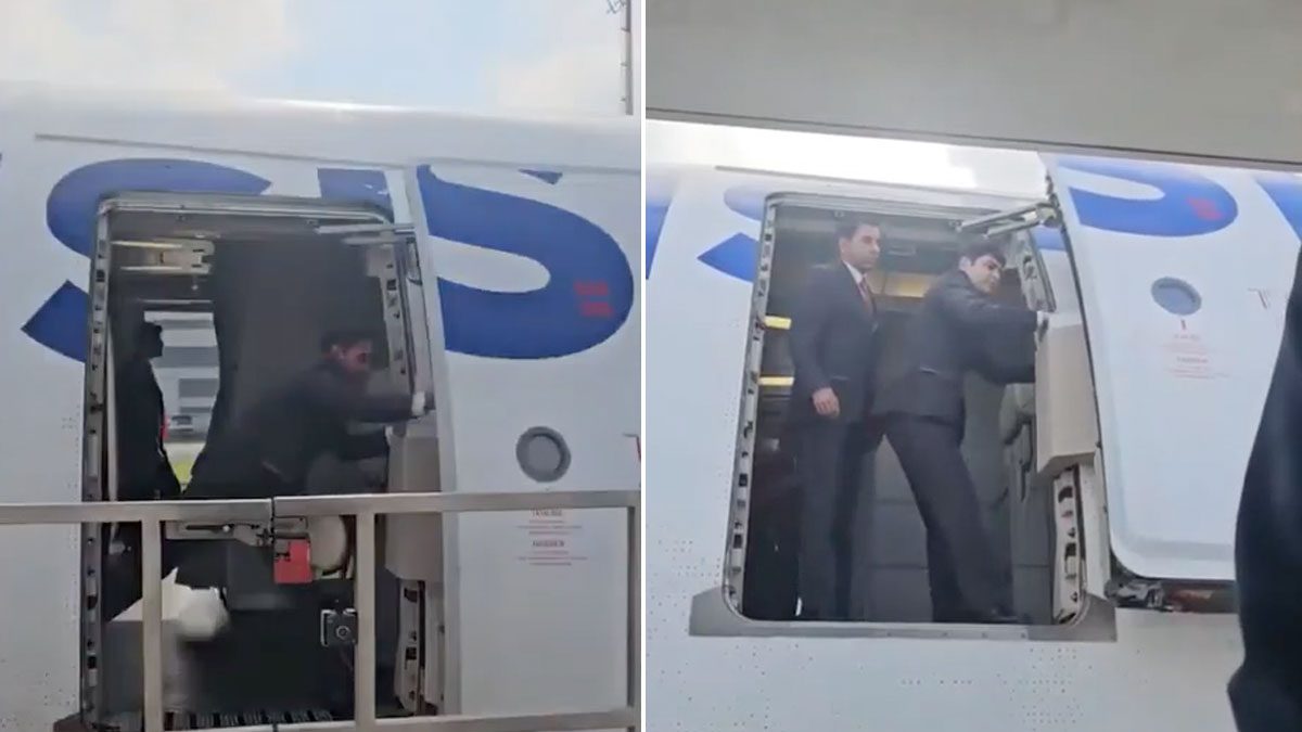 THY uçağında ‘kapı kapatma’ krizi kamerada! Ünlü iş insanından sert tepki: Acil durumda ne yapacaklar?