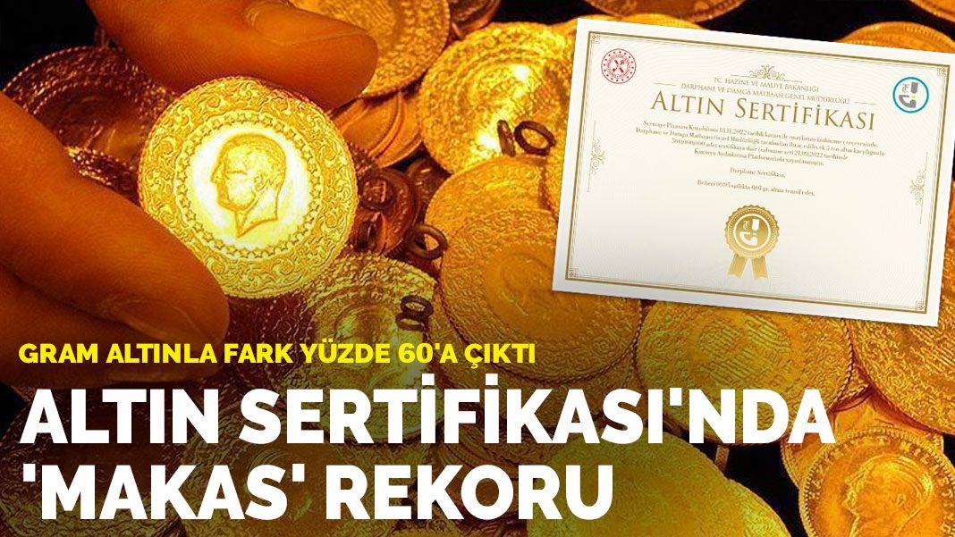 Altın Sertifikası’nda ‘makas’ rekoru: Gram altınla fark yüzde 60’a çıktı