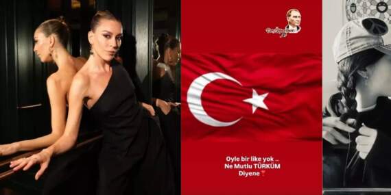 Sinem Kobal’dan iddialara sert yanıt! Türk bayrağı paylaştı “Öyle bir like yok” dedi