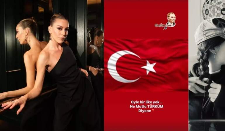 Sinem Kobal’dan iddialara sert yanıt! Türk bayrağı paylaştı “Öyle bir like yok” dedi