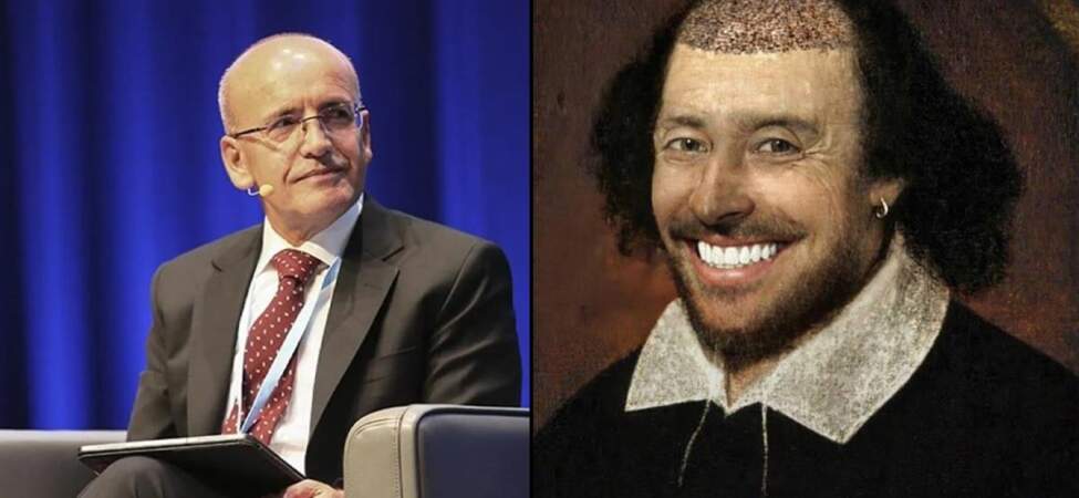Mehmet Şimşek’ten esprili Shakespeare ve saç ekimi paylaşımı
