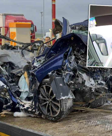 Bir aileyi yok etmişti! Gişelerdeki katliam gibi kazanın görüntüleri ortaya çıktı