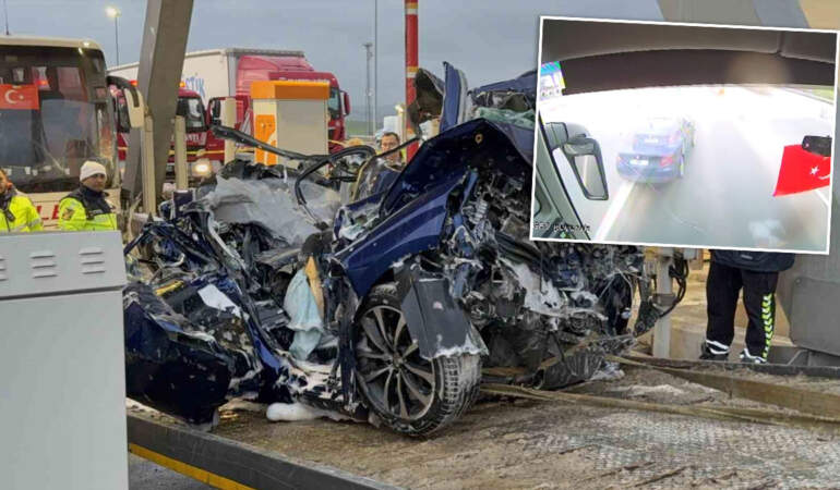 Bir aileyi yok etmişti! Gişelerdeki katliam gibi kazanın görüntüleri ortaya çıktı