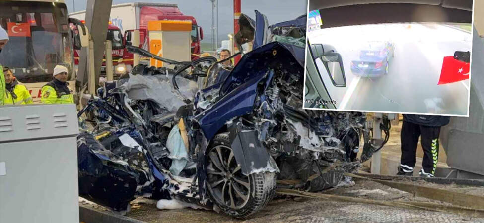 Bir aileyi yok etmişti! Gişelerdeki katliam gibi kazanın görüntüleri ortaya çıktı