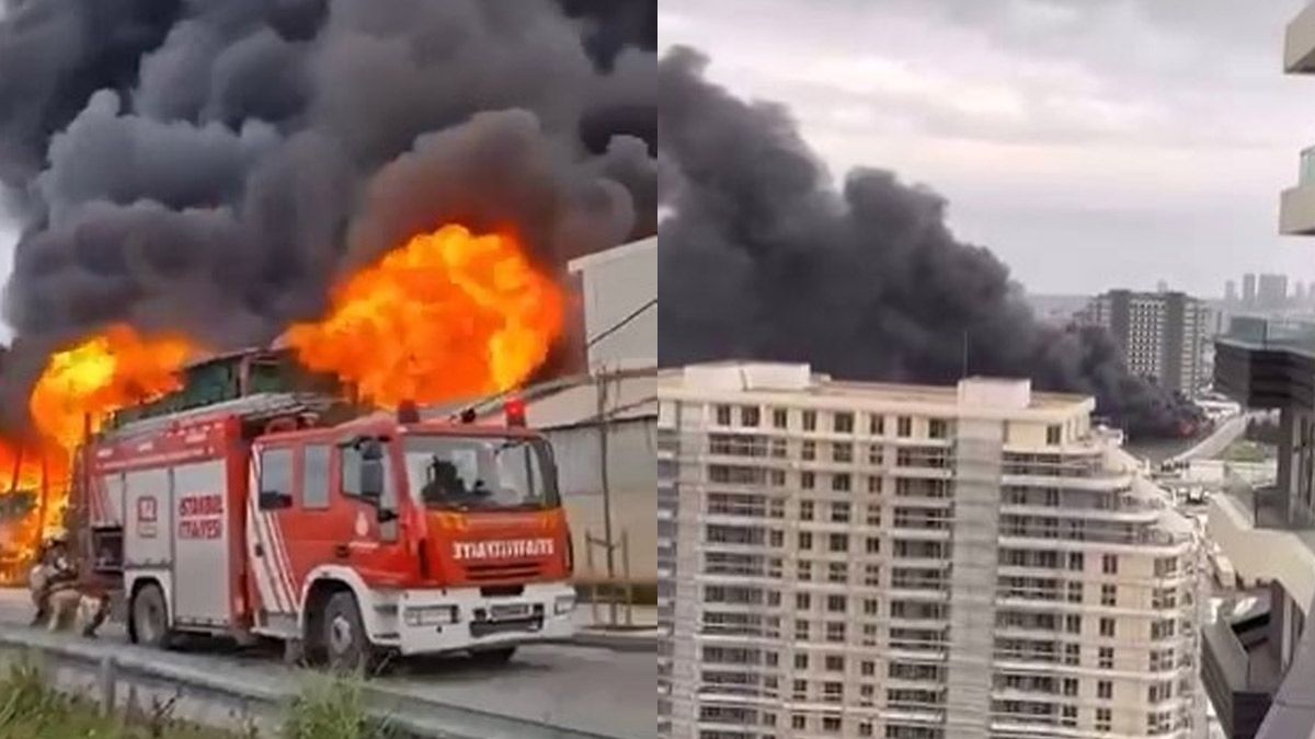 Son dakika! Esenyurt’ta market deposunda yangın! Çok sayıda itfaiye ekibi sevk edildi
