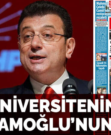 Hata üniversitenin suç İmamoğlu’nun
