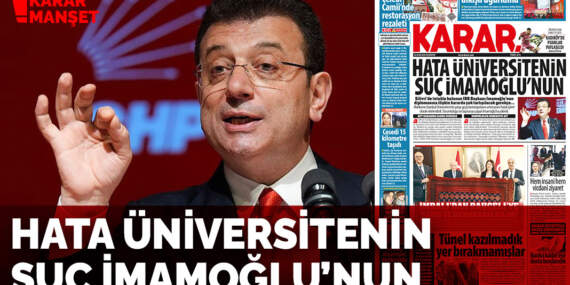 Hata üniversitenin suç İmamoğlu’nun